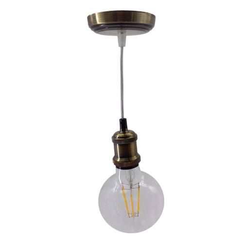 KIT COLG.E27 C/PORTALAMP.JERSEY BCE.VERDE 9502